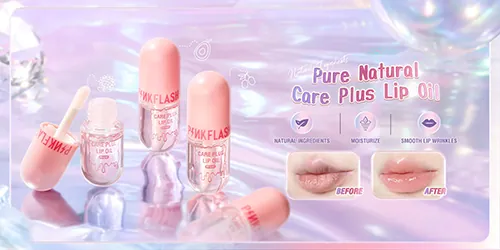 ⁦مرطب شفاه سائل من بينك فلاش Care Plus Lip Oil⁩ - الصورة ⁦5⁩