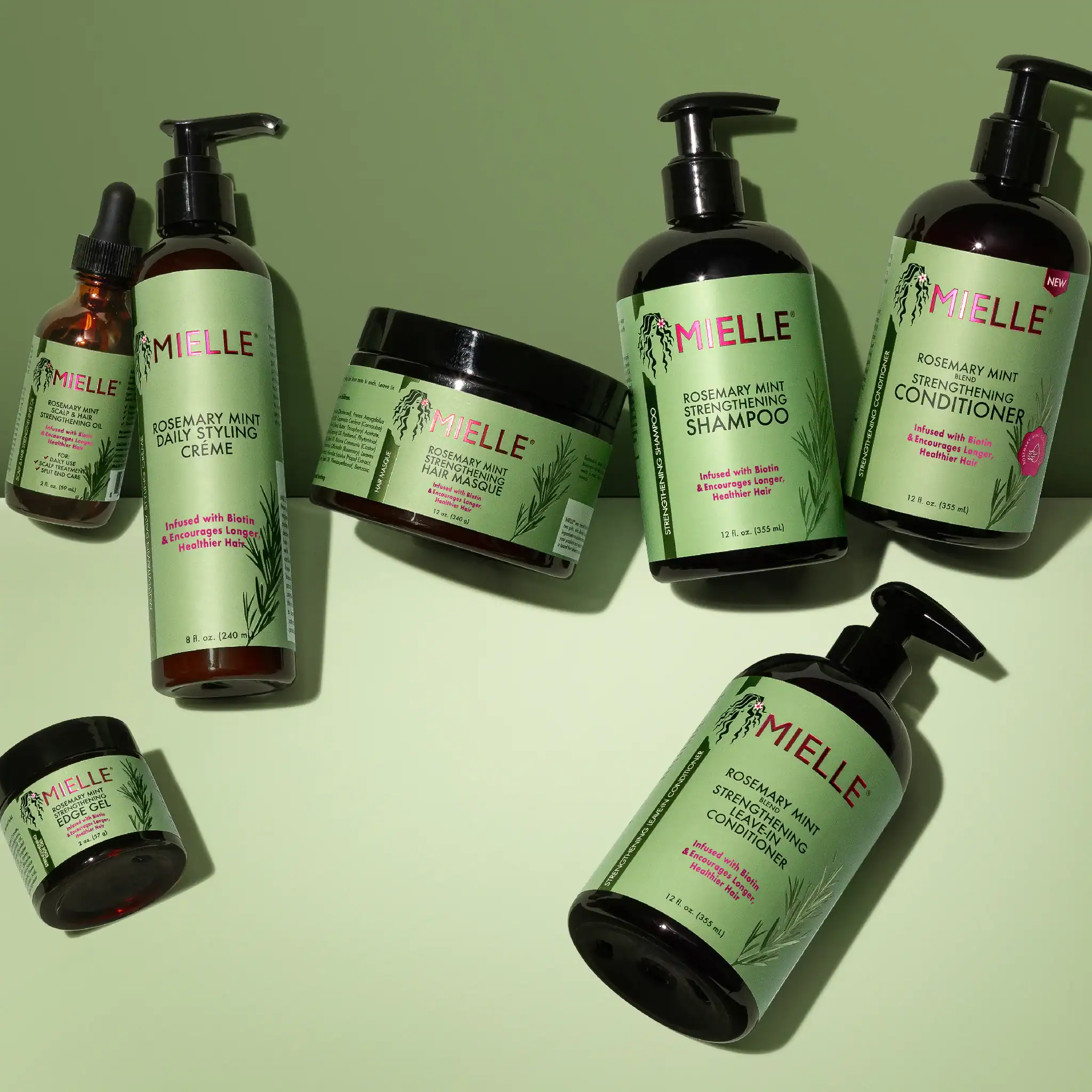⁦ميلي بلسم مقوي مزيج إكليل الجبل والنعناع355 مل  Rosemary Mint Strengthening Conditioner⁩ - الصورة ⁦3⁩