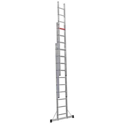 ⁦سلم المونيوم ممتد ثلاث وصلات أرتفاع 2.97 متر كاجسان تركي⁩ - الصورة ⁦3⁩