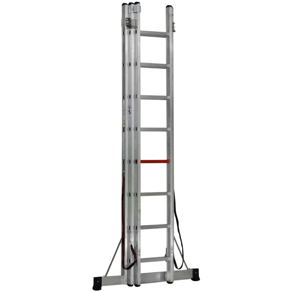 TS-R-175-2 سلم المونيوم ثلاث وصلات متعدد أرتفاع 2.44 متر كاجسان تركي - الصورة 1
