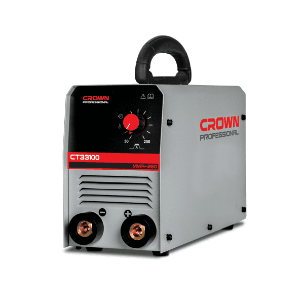 ماكينة لحام انفرتر كراون 200 أمبير 220 فولت CROWN CT33100 ماكينة لحام انفرتر CROWN CT33100 بقدرة 200 أمبير وجهد تشغيل 220 فولت، مناسبة لأعمال لحام الحديد والمعادن في الورش والمصانع، وتتميز بأداء احترافي مستقر وتقنية الإنفرتر لتوفير كفاءة عالية.
