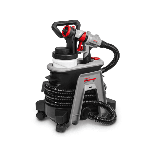 مسدس دوكو كهربائي CROWN CT31015 بموتور منفصل وقدرة 1200 وات، مزود بثلاثة مقاسات للفوهة 2.0 مم و2.5 مم و3.0 مم، مناسب لرش الدهانات والورنيش على الأخشاب والمعادن والأسطح المختلفة، ويوفر أداءً احترافيًا وتحكمًا مريحًا أثناء الاستخدام.