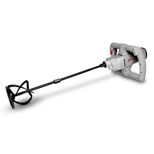 خلاط مواد CROWN CT10049 بقدرة 1100 وات وسرعتين، مناسب لخلط الدهانات، والمعجون، والأسمنت، وغراء البلاط، ويوفر خلطًا متجانسًا وأداءً احترافيًا لأعمال التشطيبات والإنشاءات.