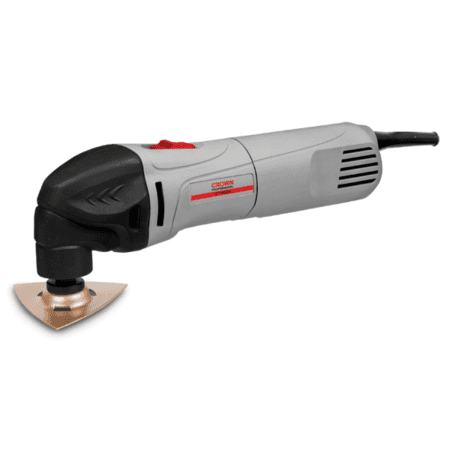 صاروخ متعدد الأغراض CROWN CT16004 بقدرة 320 وات مع 13 قطعة إكسسوار وشنطة بلاستيكية، مناسب للقص والصنفرة والكشط والتشطيب في الأخشاب والمعادن والبلاستيك والاستخدام الاحترافي.