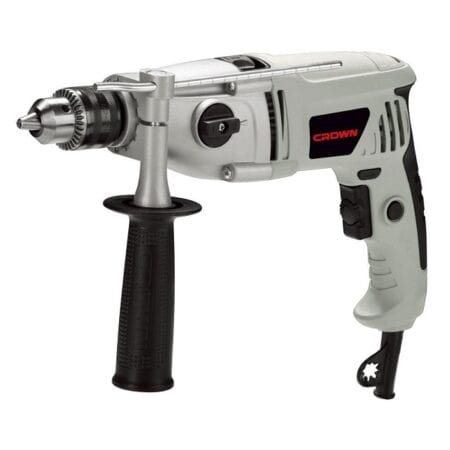 شنيور دقاق CROWN CT2362A-10067 بقدرة 810 وات، ظرف معدني 13 مم، سرعتان حتى 2800 دورة/دقيقة، ومعدل طرق حتى 44800 ضربة/دقيقة، مناسب للحفر في الخرسانة والمعادن والأخشاب وأعمال الصيانة والإنشاءات الاحترافية.