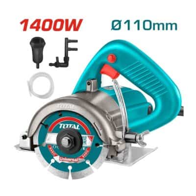 صينية رخام TOTAL TS3141102 بقدرة 1400 وات وشفرة 110 مم وسرعة 13000 لفة في الدقيقة.