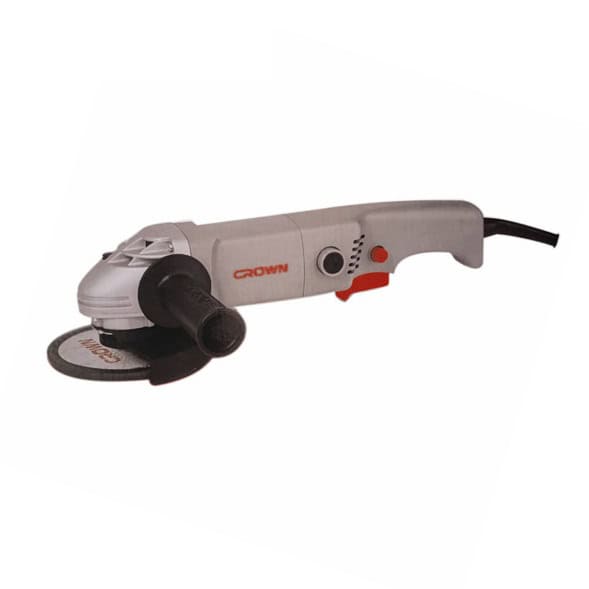 صاروخ قطعية CROWN CT13010 بقدرة 700 وات، يدعم أقراص 125 مم (5 بوصات)، بسرعة دوران 11000 دورة/دقيقة، مزود بمقبض مضاد للاهتزاز، ومحامل كروية مزدوجة الإحكام، وناقل حركة متين، مناسب لقطع وتجليخ المعادن والأعمال الاحترافية.