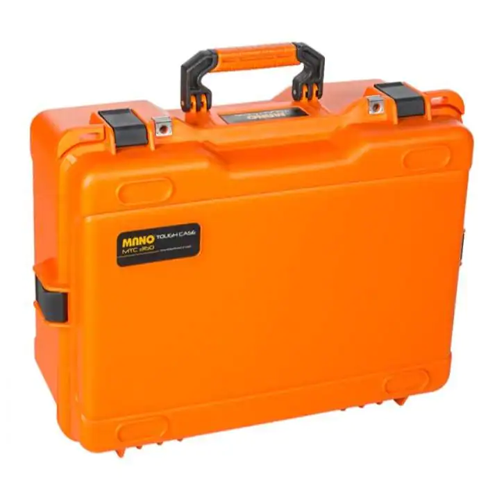 شنطة عدة بلاستيك MANO MTC330PP.o صفراء شديدة التحمل مقاس 53×40×18 سم بفواصل وأرفف داخلية