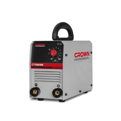 ماكينة لحام CROWN CT33099 ديجيتال إنفرتر بقدرة 160 أمبير وتعمل على 220 فولت، توفر أداءً ثابتًا للحام المعادن، مناسبة للورش، وأعمال الصيانة، والمقاولات، والاستخدام الاحترافي.