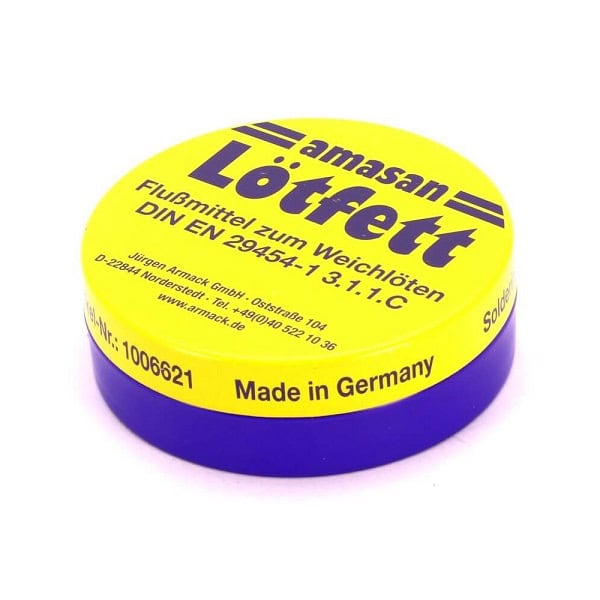 lotfett-solder-paste-cream-made-in-germany-1258-54-B فلكس لحام قصدير 50 جرام الماني - الصورة 1