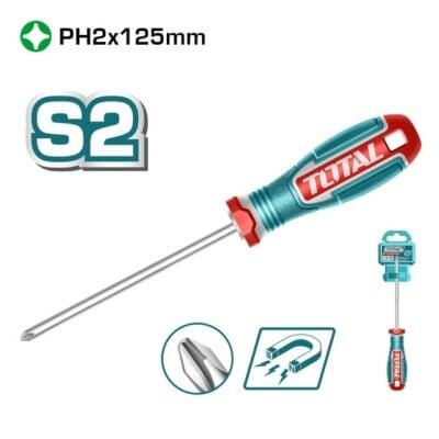 مفك صليبة PH2×125 توتال