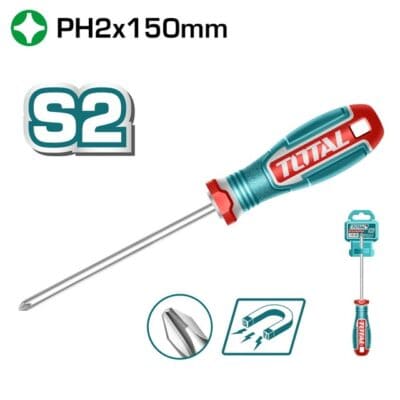 مفك صليبة PH2×150 توتال