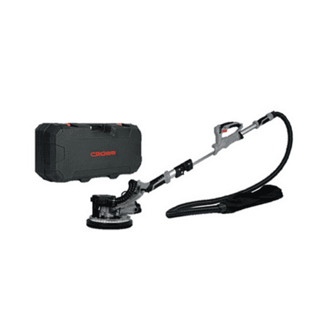 صنفرة حوائط وأسقف CROWN CT13608L BMC بقدرة 750 وات، مزودة بقرص صنفرة 8 بوصة وإضاءة LED بزاوية 360°، تأتي مع شنطة بلاستيك، مناسبة لصنفرة الجبس بورد والمعجون وتشطيب الحوائط والأسقف باحترافية.