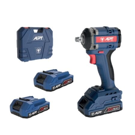 شنيور فك وربط APT 20 فولت مفك صواميل بطارية 350 نيوتن Impact Wrench APT 1/2 بوصة APT DW2504345-2.0x2BMC