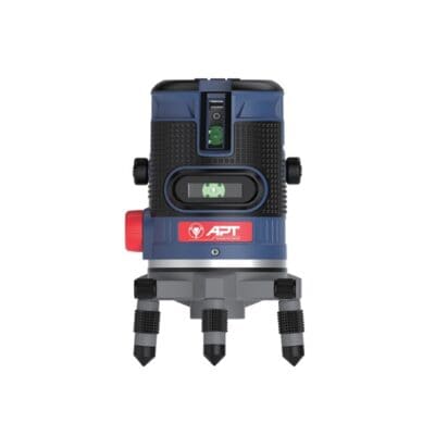 ميزان ليزر أخضر APT BEAM-G5 خمسة خط ومدى 30 متر لأعمال التشطيبات والقياسات الدقيقة.