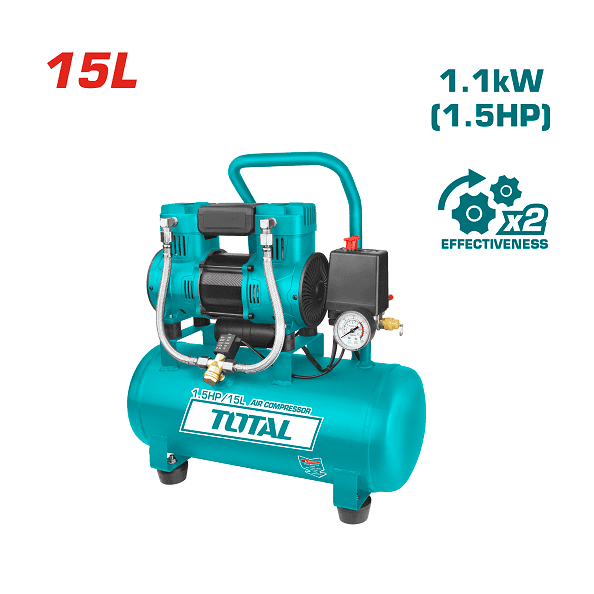 TCS1110152 كمبروسر صامت 15 لتر بدون زيت توتال - الصورة 1