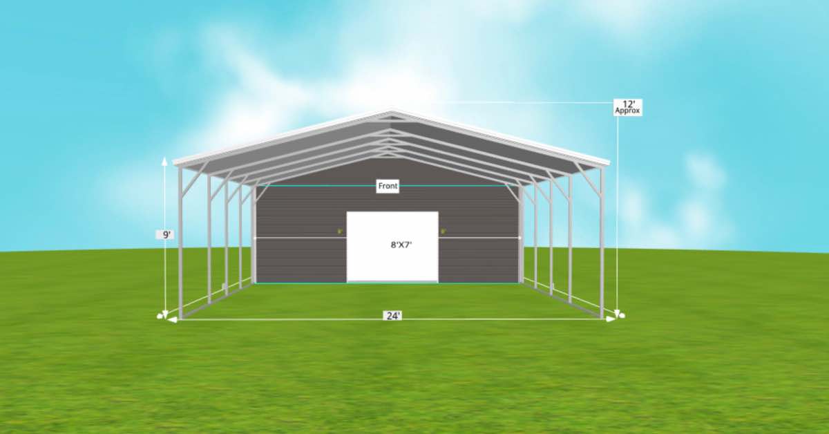 metal carports with storage