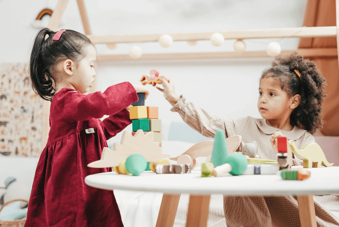 children playing at daycare