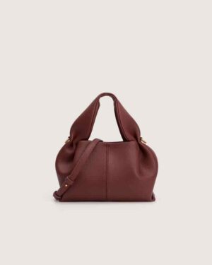 شنطة أمجاد النسائية جلد باللون العودي