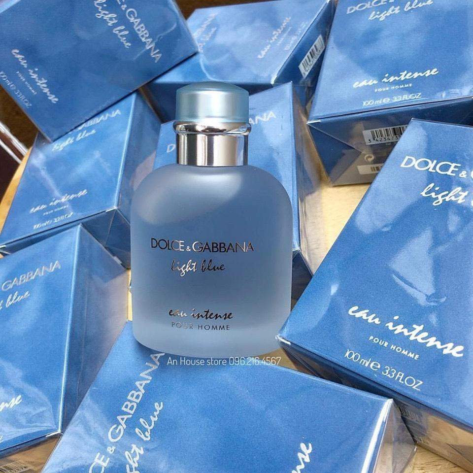 Dolce & Gabbana Light Blue Eau Intense Pour Homme عطر لايت بلو أوو إنتنس رجالي من دولشي اند غابانا - الصورة 1