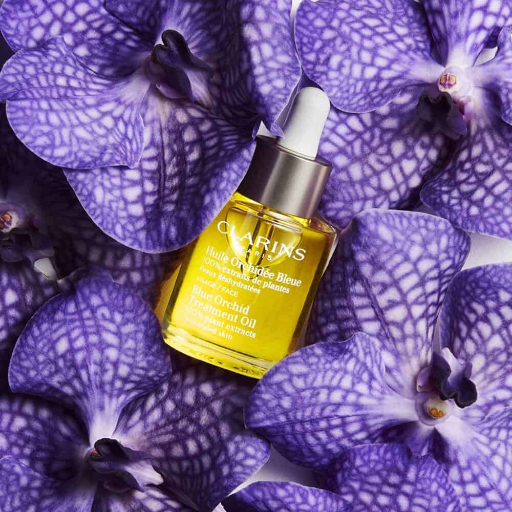 Clarins Blue Orchid Face Treatment Oil زيت بلو اوركيد العلاجي للبشرة الجافة من كلارنس - الصورة 1
