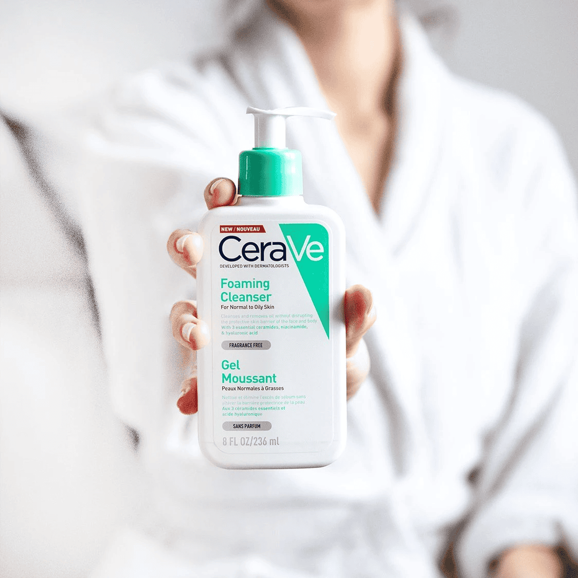 CeraVe Foaming Cleanser3 منظف رغوي للبشرة العادية إلى الدهنية من سيرافى - الصورة 1