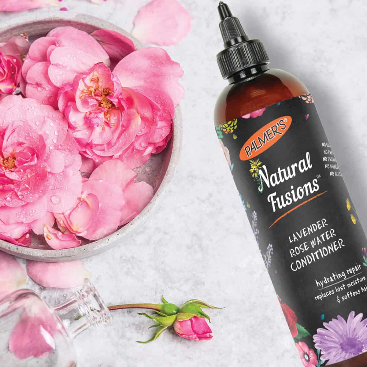 Palmer's Natural Fusions Conditioner Lavender RoseWater بلسم ناتشورال فيوجونز بماء الورد و اللافندر من بالمرز - الصورة 1