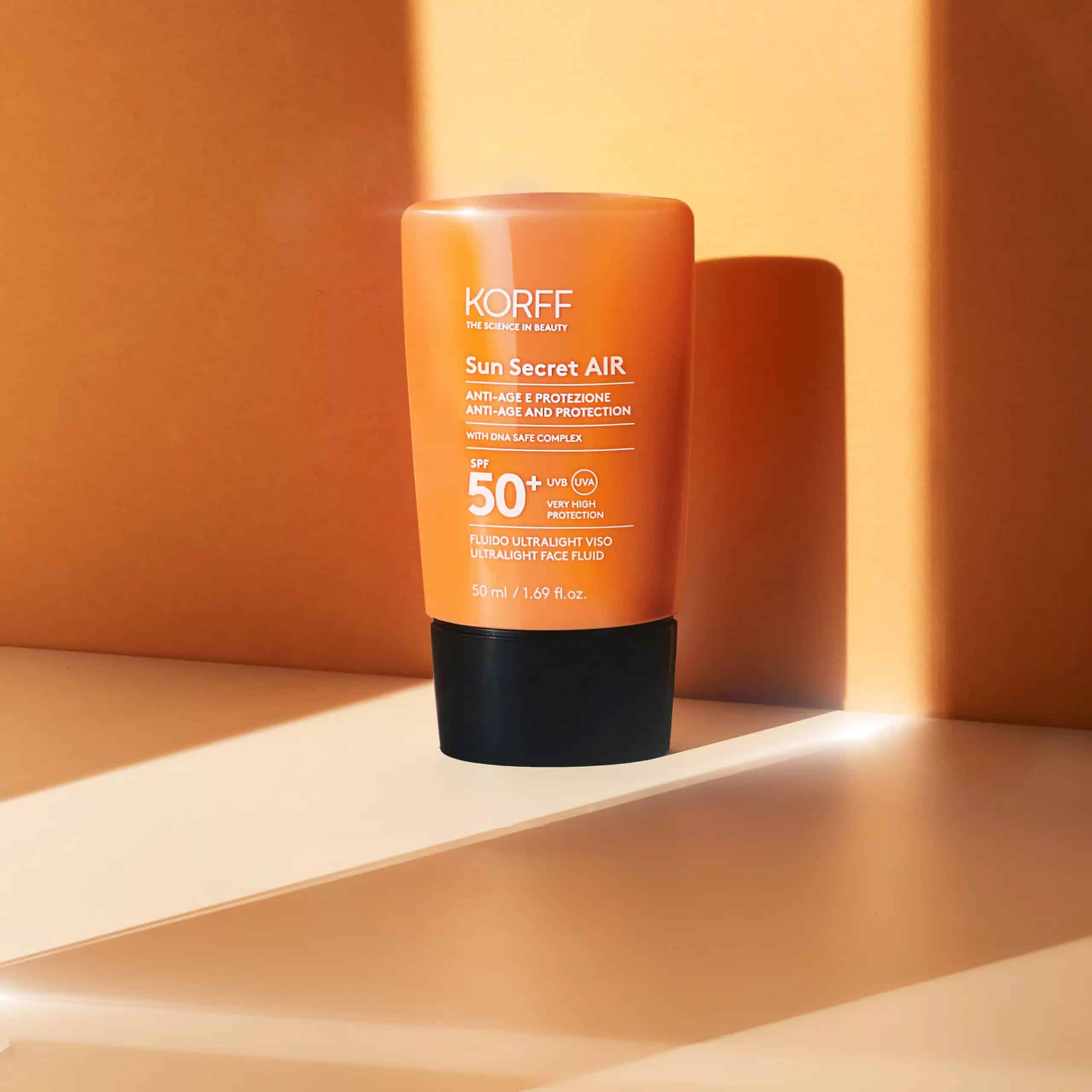 KORFF Sun Secret Air Anti-Age Protection SPF50 + (1) واقي شمس سان سيكريت اير من كورف - الصورة 1