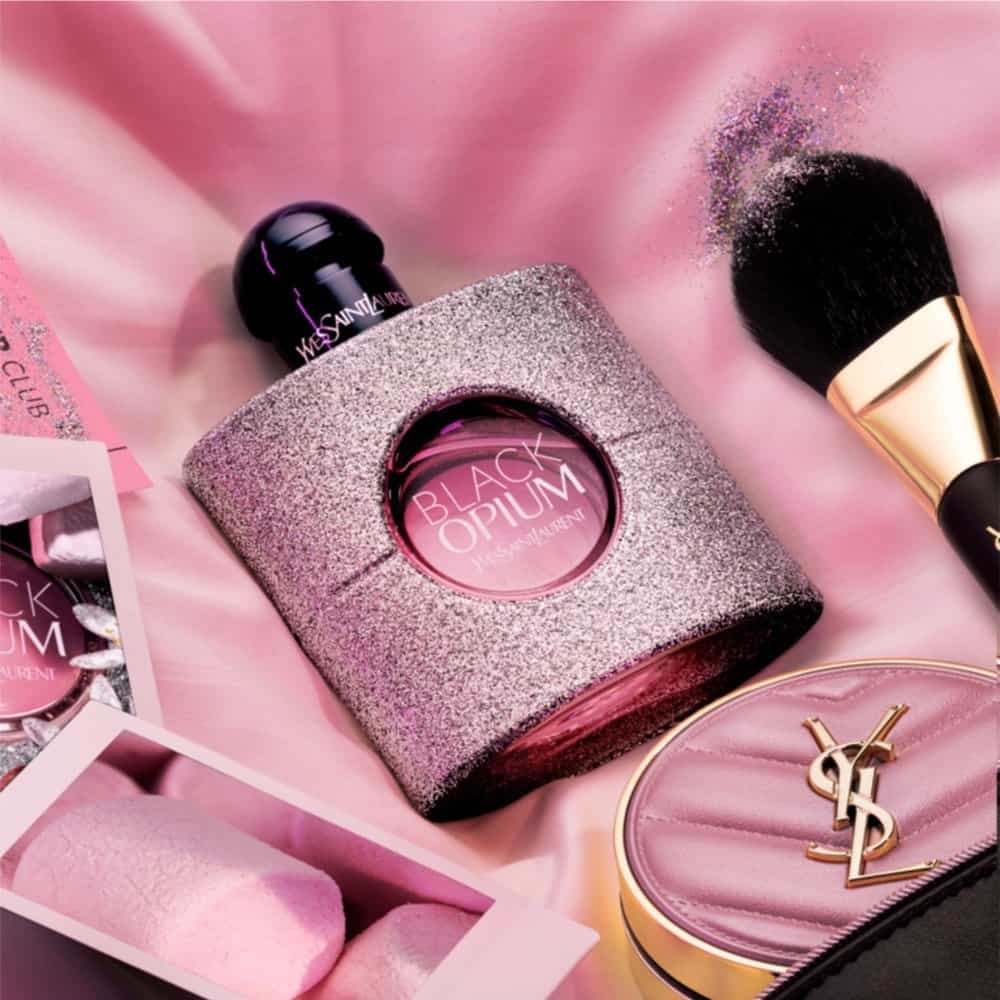 Yves Saint Laurent Black Opium Glitter EDP عطر بلاك أوبيوم جليتر من إيف سان لوران - الصورة 1