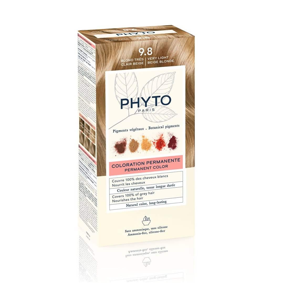 Phyto Phytocolor 9.8 Very Light Beige Blonde0 صبغة الشعر فيتو كولور 9.8 أشقر بيج فاتح جدًا - الصورة 1