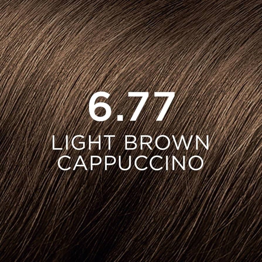 ⁦صبغة شعر فيتو كولور 6.77 بني كابتشينو فاتح⁩ - الصورة ⁦2⁩