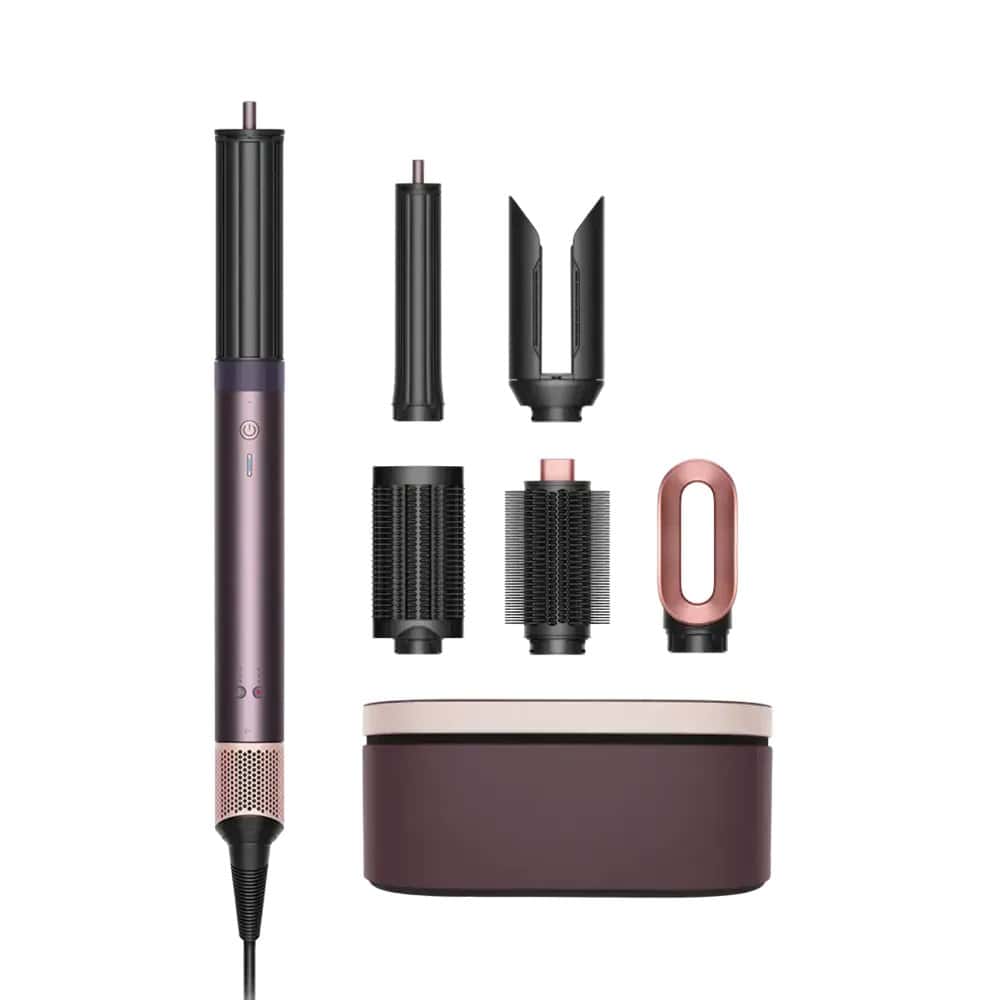 Dyson Airwrap Co-anda2x Straight & Wavy Jasper Plum دايسون مصفف ومجفف شعر اير راب كو أندا 2x متعدد الاستخدامات - جاسبر بلوم - الصورة 1
