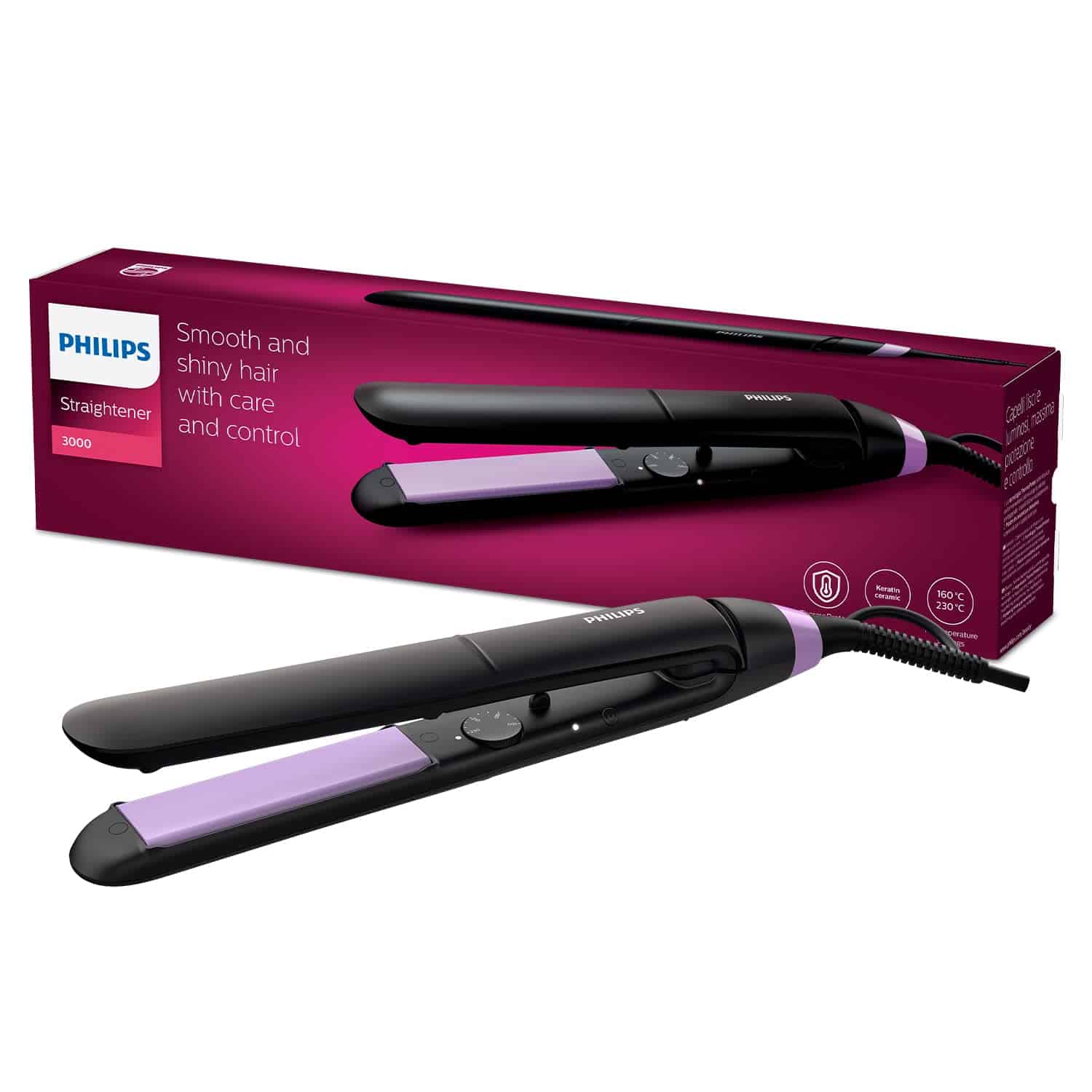 Philips Hair Straightener BHS377-00 مكواة فرد الشعر فيليبس BHS377 - الصورة 1