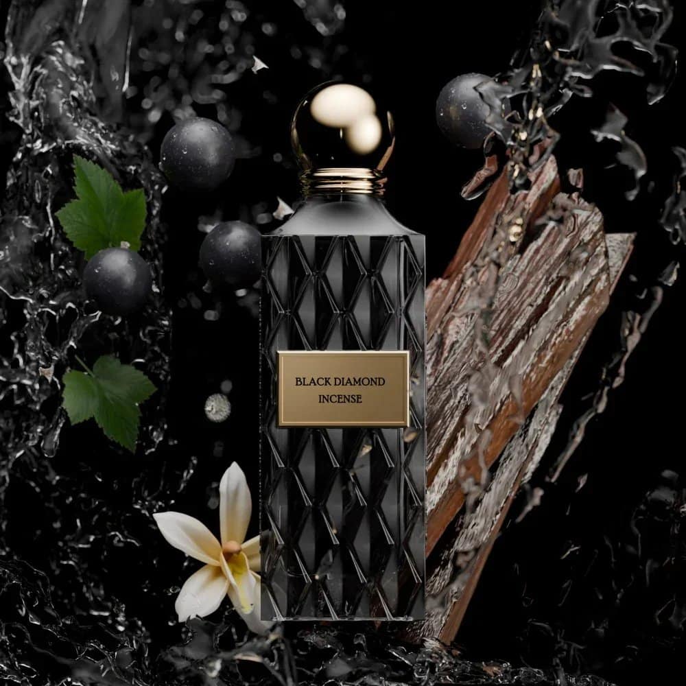 Ibrahim Al Qurashi Black Diamond Incense EDP عطر بلاك دايموند انسنس من ابراهيم القرشي - الصورة 1