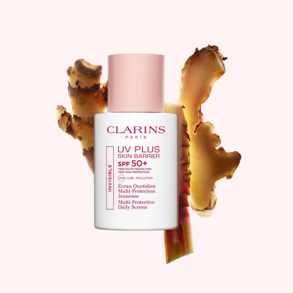 Clarins UV Plus Skin Barrier SPF50+ Invisible يو في بلس حماية حاجز البشرة SPF50+ من كلارنس - الصورة 1