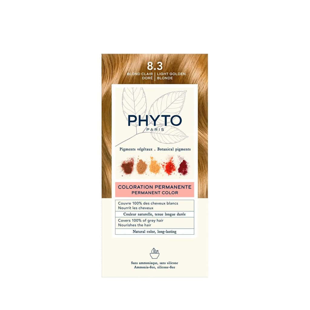 Phyto Phytocolor 8.3 Light Golden Blonde صبغة الشعر فيتو كولور 8.3 اشقر ذهبي فاتح - الصورة 1
