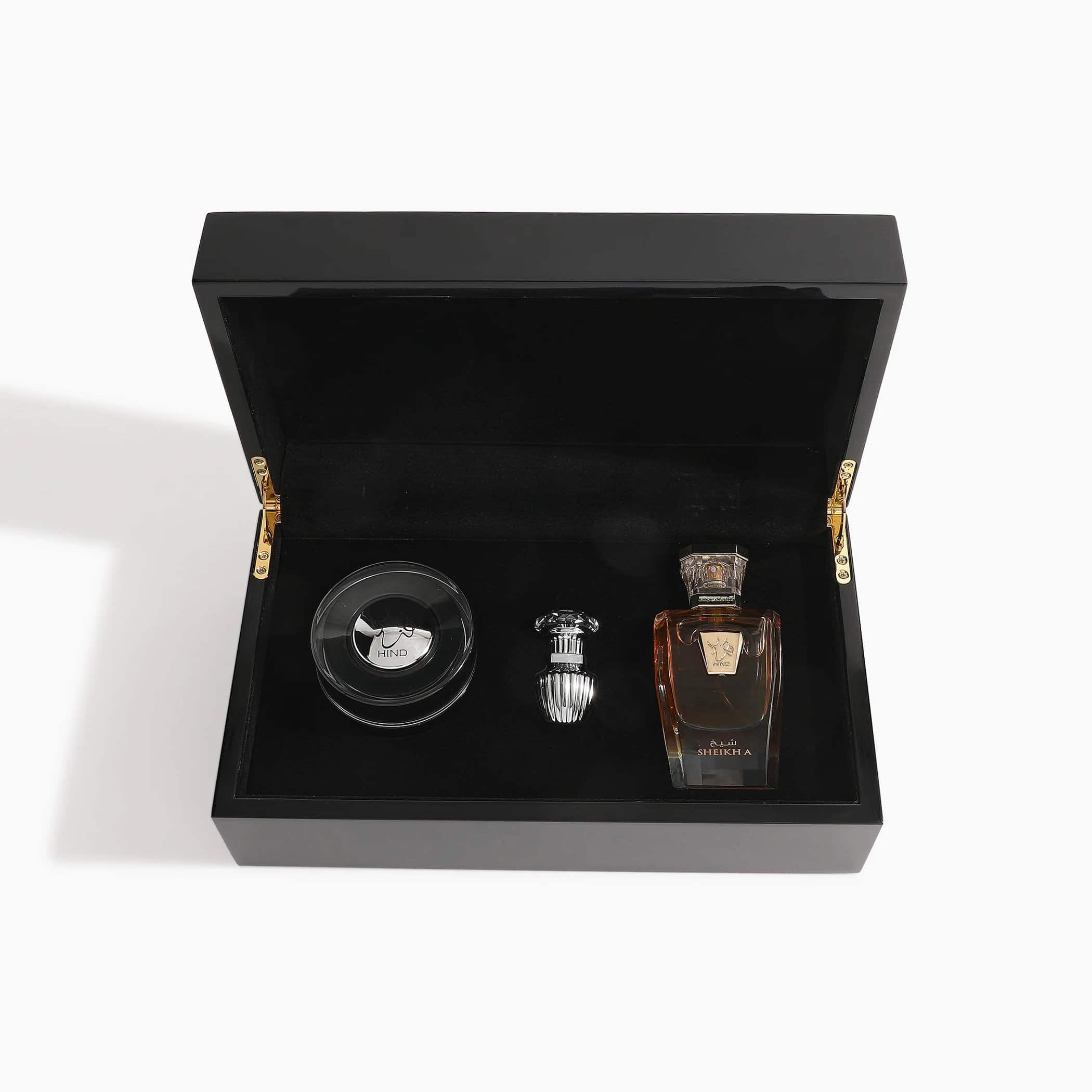 Hind Al Oud Sheikh A Shield Gift Box مجموعة شيخ اي شيلد من هند العود - الصورة 1