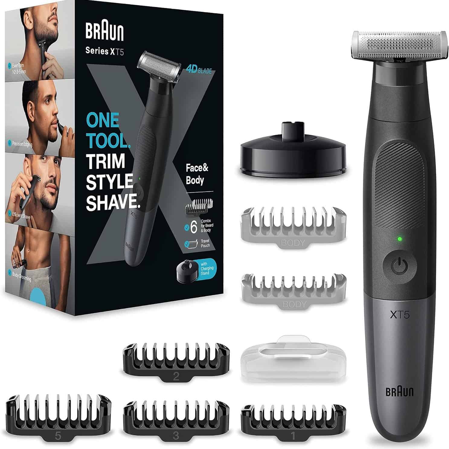 Braun Series X XT5300 ماكينة حلاقة براون XT5300 الهجينة للوجه والجسم - الصورة 1