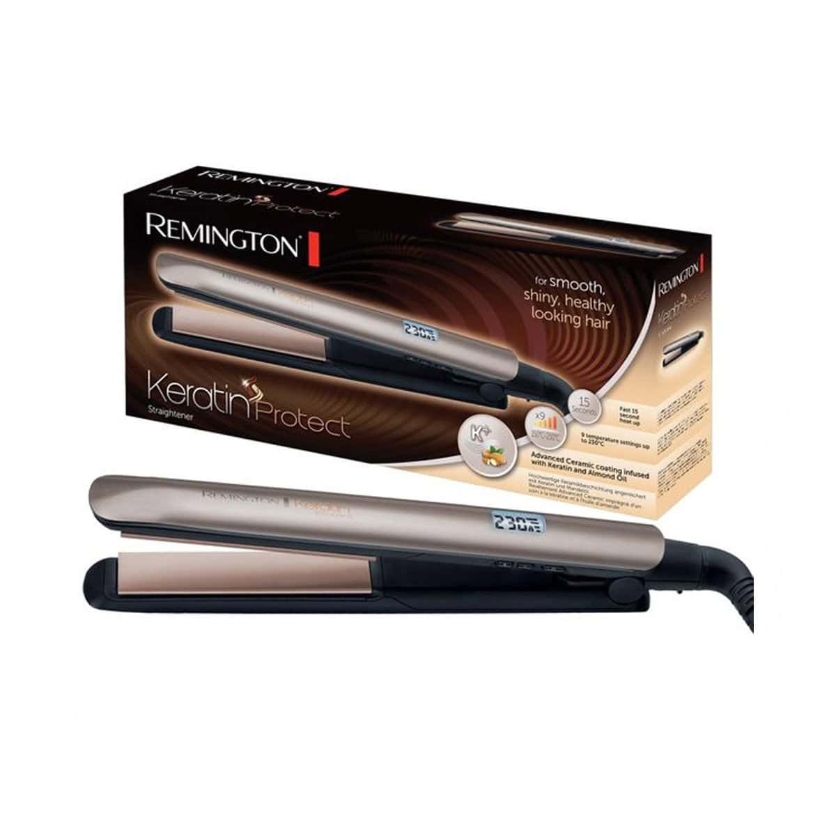 Remington Keratin Protect Hair Straightener S8540 مكواة فرد الشعر S8540 كيراتين بروتكت من ريمينجتون - الصورة 1
