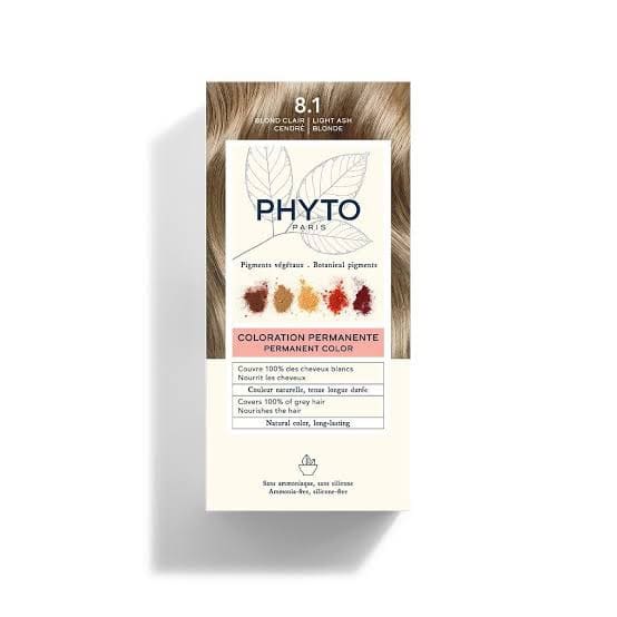 Phyto Phytocolor 8.1 Ash Light Blond صبغة الشعر فيتو كولور 8.1 أشقر رمادي فاتح - الصورة 1