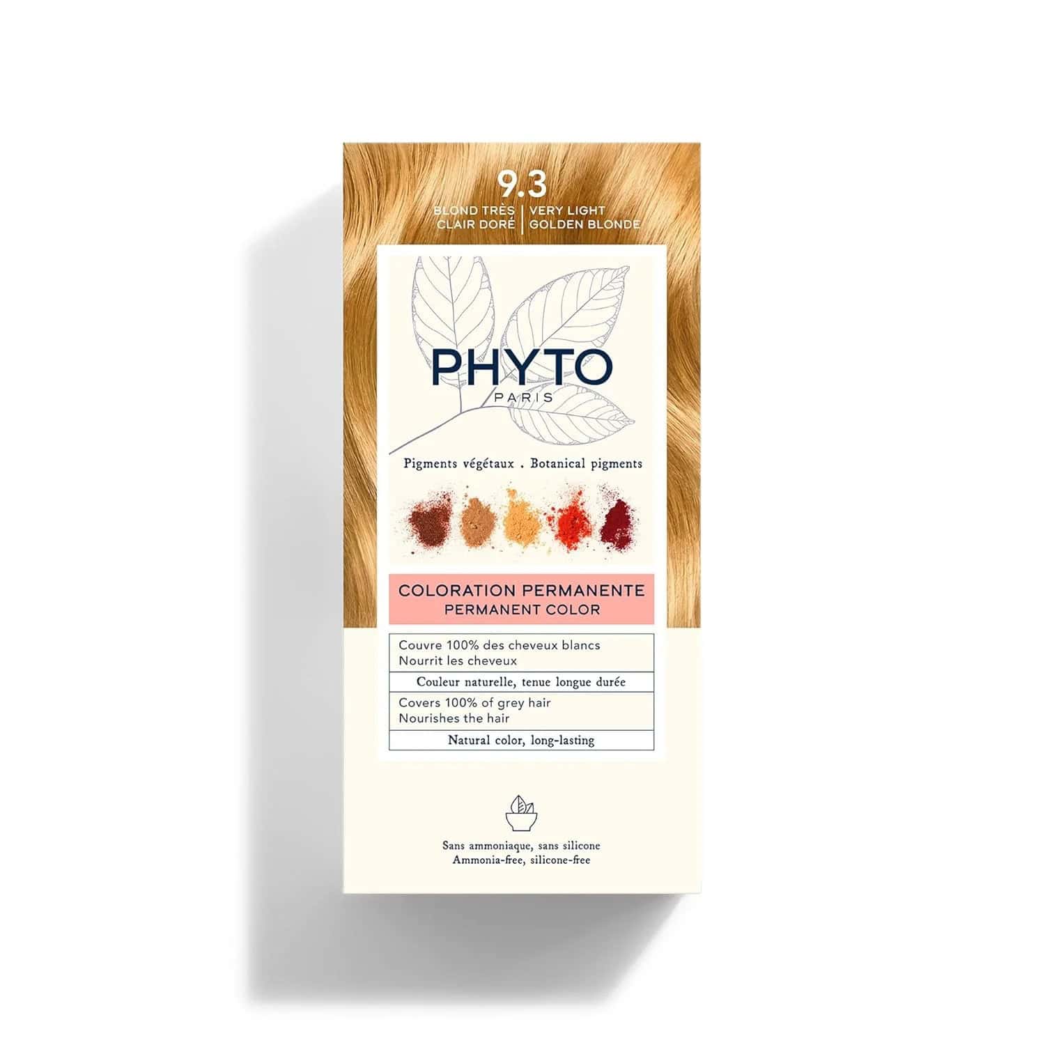 Phyto Phytocolor 9.3 Very Light Golden Blonde صبغة الشعر فيتو كولور 9.3 أشقر ذهبي فاتح جداً - الصورة 1