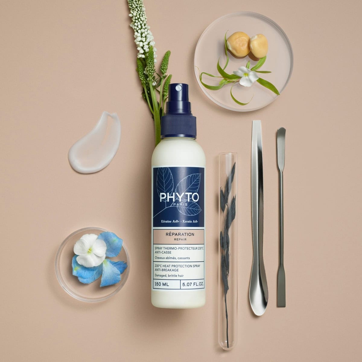 Phyto Repair 230° Heat Protection Spray Anti-Breakage بخاخ للحماية من الحرارة للشعر التالف والهش من فيتو - الصورة 1