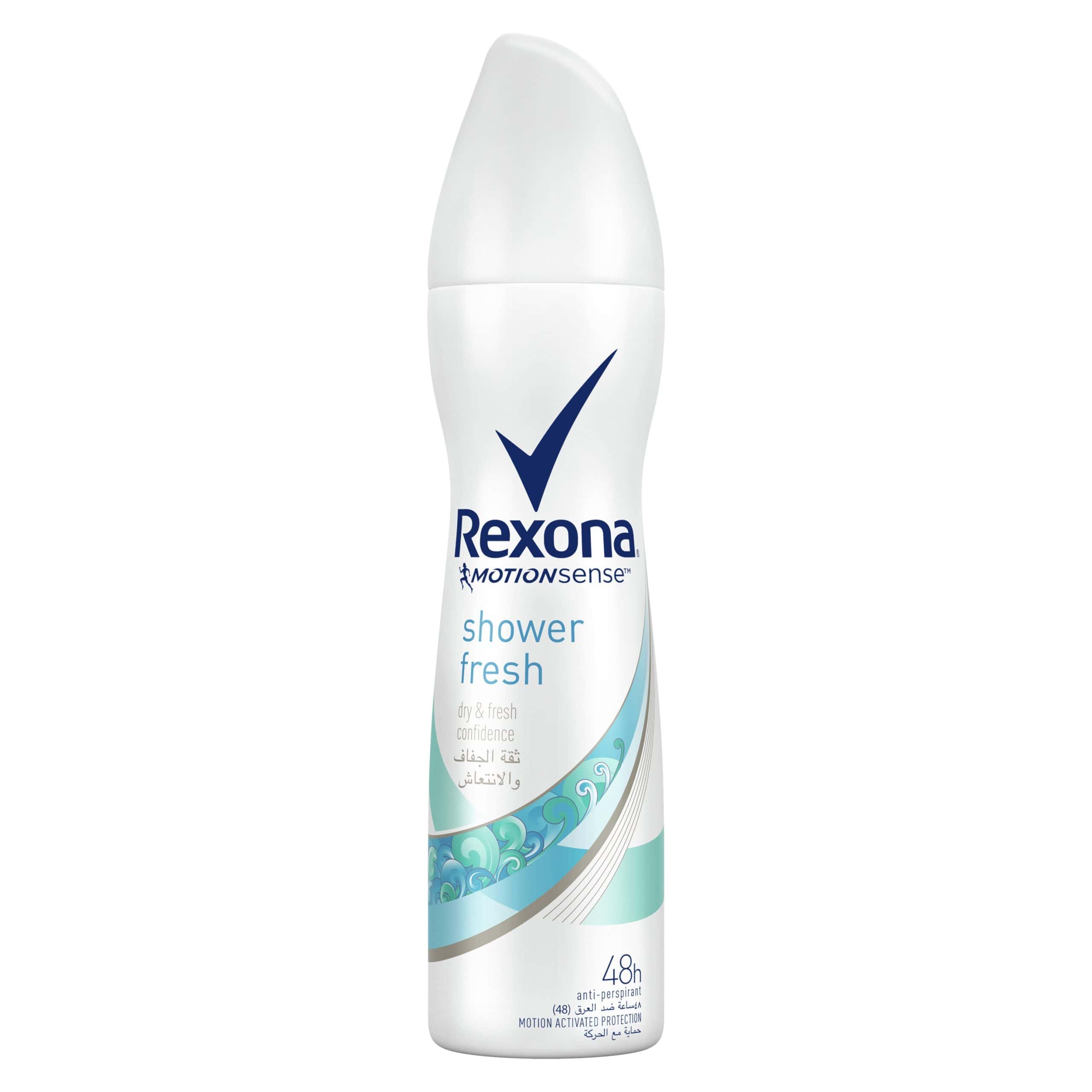 Rexona MotionSense Shower Fresh Deodorant Spray مزيل عرق بخاخ شاور فرش من ريكسونا - الصورة 1