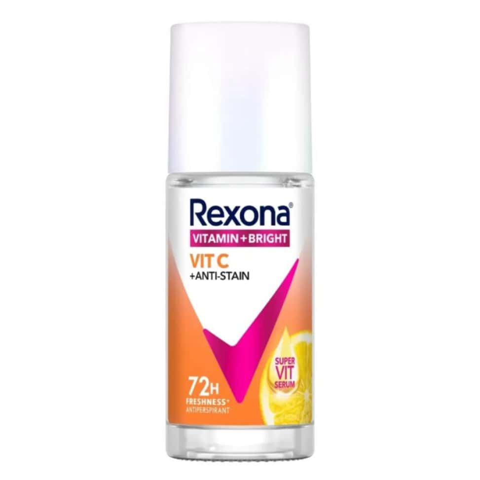 Rexona Vitamin + Bright Vitamin C Roll-On مزيل عرق رول أون فيتامين + برايت فيت سي من ريكسونا - الصورة 1
