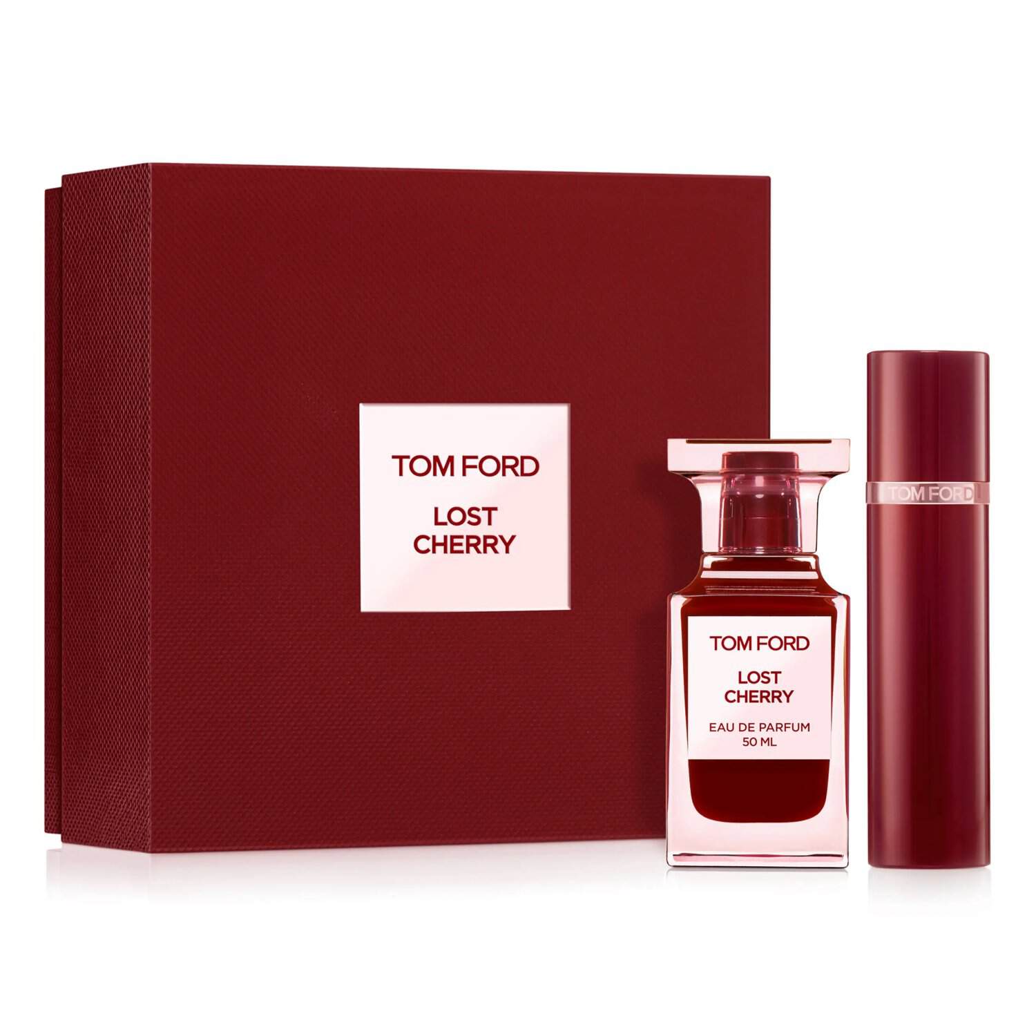 Tom Ford Lost Cherry Gift Set + All Over Body Spray مجموعة عطر توم فورد لوست شيري + بخاخ جسم - الصورة 1