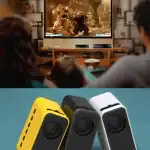 بروجكتر ميني متنقل للافلام و الالعاب بأجواء سينمائية