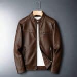 ⁦جاكت جلد رجالي⁩ - الصورة ⁦3⁩