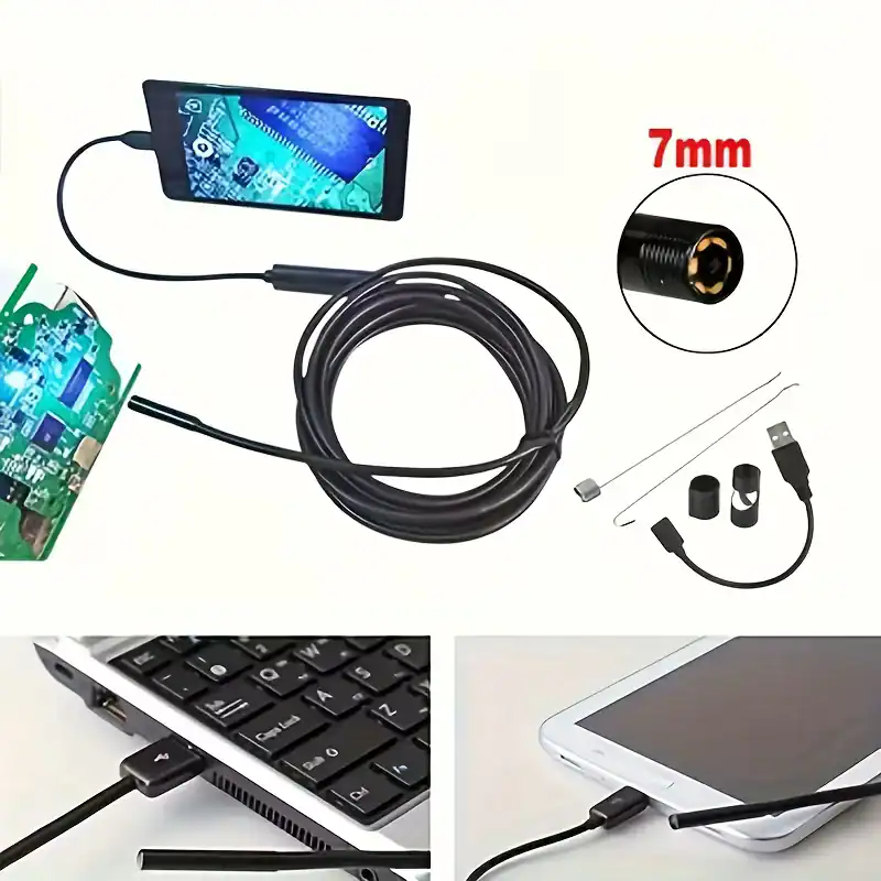 ⁦كاميرا إندوسكوب فحص المواسير والأماكن الضيقة (USB Endoscope Inspection Camera)⁩ - الصورة ⁦2⁩