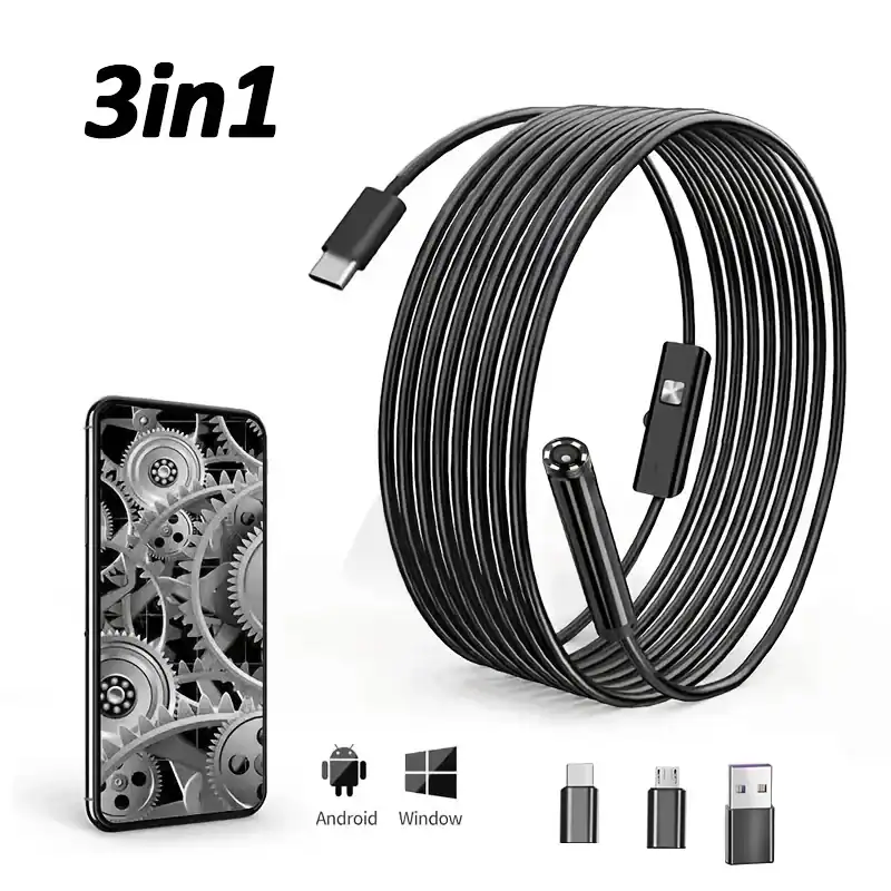 ⁦كاميرا إندوسكوب فحص المواسير والأماكن الضيقة (USB Endoscope Inspection Camera)⁩ - الصورة ⁦5⁩