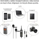⁦ميكروفون بويا BY-M1DM المزدوج للموبايل والكاميرا – مايك لافالير احترافي لشخصين⁩ - الصورة ⁦4⁩